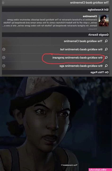 Ellis, while hesitant, agrees to it but. . Clem twd porn